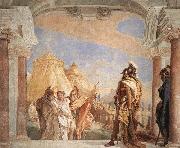 Eurybates and Talthybios Lead Briseis to Agamemmon